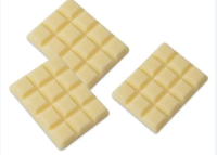 ČOKOLÁDOVÁ DEKORACE TABULKA BÍLÁ  12 KS