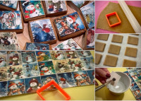 VÁNOČNÍ FONDÁNOVÝ PAPÍR A VYKRAJOVÁTKO NA PERNÍČKY